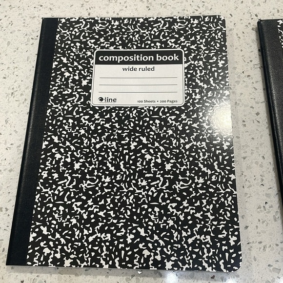 Black and White Composition Notebooks - set of 4 - Picture 2 of 3